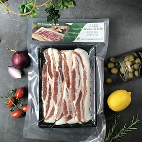 Thịt bụng ba rọi Iberico cắt mỡ (khay 300g)