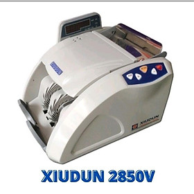 máy đếm tiền Xiudun 2850V. Máy đếm tiền nhỏ gọn.Đếm được các loại tiền catton, polymer, ngoại tệ