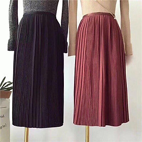 HÀNG NEW_ Chân váy xếp li dáng dài L1 hàng nhập _GIAO ĐÚNG MẪU