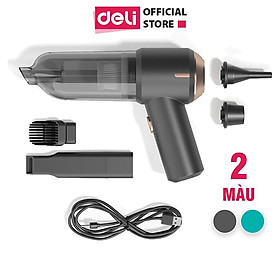 Mua Máy Hút Bụi Đệm Giường Cầm Tay Mini Không Dây Sạc Pin Deli - Hút Bụi Ô Tô  Máy Tính  Nhà Cửa  Chăn Màn Đa Năng - Nhỏ Gọn Tiện Lợi Ít Ồn - Hàng Chính Hãng - TQ102