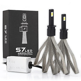2Pcs S7 Car LED H1 Headlight Replacement Bulb Car Signal Lighting Lamp Universal Application