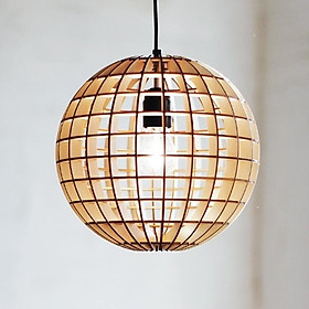 1 TẶNG 1 - Mô Hình Đầu thú gỗ ghép trang trí Đèn gỗ trang trí dạng tròn kiểu dáng hiện đại CAO CẤP