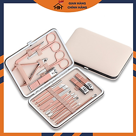  BỘ BẤM MÓNG TAY 18 CHI TIẾT tặng kèm lược gỡ rối tóc