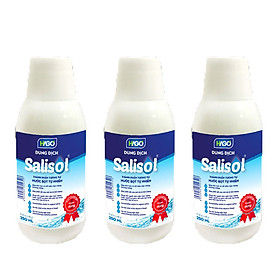 3 chai dung dịch salisol - nước súc miệngnước bọt nhân tạo