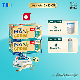 Bộ 2 Thùng 24 hộp Sữa pha sẵn Nestlé NANGROW sữa mát công thức từ Thụy Sĩ 6(4 x 180ml) - (Bé từ 1 tuổi)