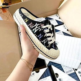 Giày sneakrs sục nữ thêu họa tiết N.YYY