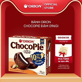 Hộp 12 gói bánh CHOCOPIE ĐẬM vị ca cao (360G)