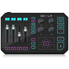 TC-Helicon GO XLR 4-Channel Mixer, Motorized Faders, Sound Board and Vocal Effects-Hàng Chính Hãng