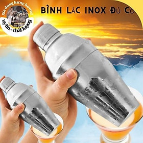 Bình shaker inox - bình lắc inox - bình shake inox pha chế cocktail trà sữa đủ các cỡ 350ml-550ml-750ml đẹp