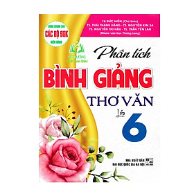 Sách - Phân tích bình giảng Thơ Văn lớp 6