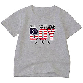 Áo thun Bé trai, gái loại 1 | chất cotton | Thoáng Mát | 6-45kg | Boy American | BTM97