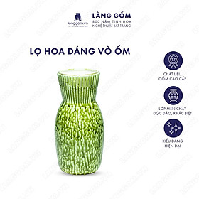 Mua Bình hoa  lọ hoa Gốm sứ Bát Tràng cao cấp Men chảy dáng vò ốm dùng làm quà tặng  trang trí - Làng Gốm Bát Tràng