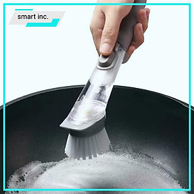 Mua Chổi Cọ Rửa 4in1 Xịt Chà Vết Bẩn Nhà Bếp Nhà Tắm Bàn Chải Nhựa Chà Sàn Nước Nồi Thau Có Ngăn Đựng Xà Bông Nước Rửa Chén