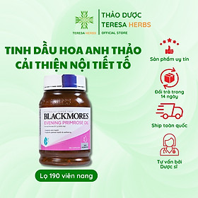 Viên tinh dầu hoa anh thảo hỗ trợ đẹp da, cân bằng nội tiết tố blackmores evening primrose oil lọ 190 viên