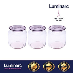 Mua Bộ 3 Hủ Thuỷ Tinh Luminarc Rondo Pink 500ml - LUHUJ5875