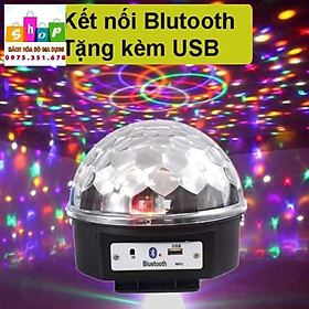 Đèn LED xoay vũ trường 7 màu cảm ứng âm thanh Bluetooth có USB và remote, Đèn LED nháy theo nhạc