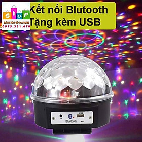 Mua Đèn LED xoay vũ trường 7 màu cảm ứng âm thanh Bluetooth có USB và remote  Đèn LED nháy theo nhạc