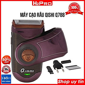 Máy cạo râu mini Qishi Q788 H2Pro, máy cạo râu pin sạc cầm tay-cắt êm-lưỡi sắc-giá rẻ