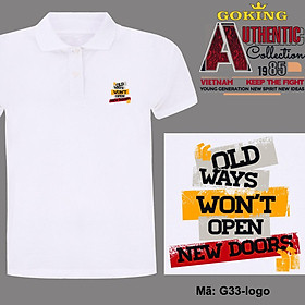 NEW DOORS, mã logo.g33. Áo thun polo cổ trụ cho nam nữ, form unisex. Áo phông hàng hiệu Goking, quà tặng cao cấp cho gia đình, cặp đôi, doanh nghiệp