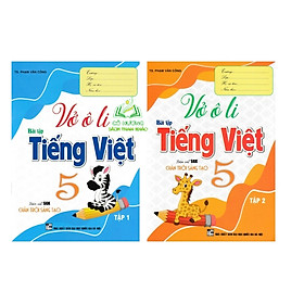 Sách - Combo Vở Ô Li Bài Tập Tiếng Việt 5 - Tập 1 + 2 (Bám Sát SGK Chân Trời Sáng Tạo)