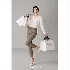 Quần Slim-fit nữ kẻ Houndstooth 2NDDATE TR009H