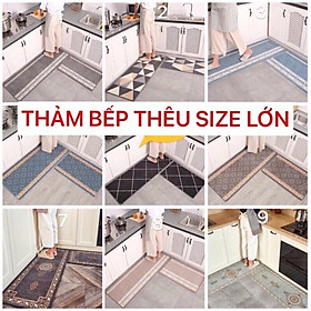 Mua Thảm bếp thêu dệt cao cấp thấm nước  chống trơn trượt size lớn