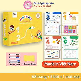 Đồ chơi Giáo dục sớm Thẻ Flashcard thông minh cho bé xóa được, học liệu giáo dục sớm thương hiệu Lalala Baby