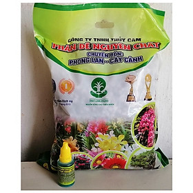COMBO Phân Dê Nguyên Chất chuyên bón cho Phong Lan, Cây Cảnh 380g + CHẾ PHẨM HÙNG NGUYỄN 20ML