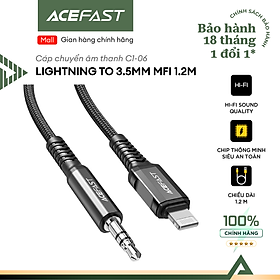 Cáp chuyển âm thanh Acefast Light.ning to 3.5mm MFI (1.2m) - C1-06 Hàng chính hãng Acefast