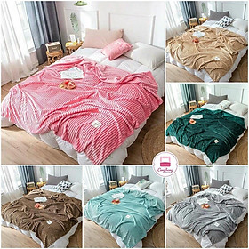 Bộ 3 món ga và hai vỏ gối nỉ nhung tăm hàng dày đẹp