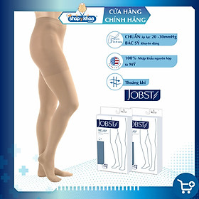 Combo 2 đôi Vớ y khoa quần JOBST Relief - Cơ bản, màu da, kín ngón, 20-30mmHg, giãn tĩnh mạch chân (tất y khoa)