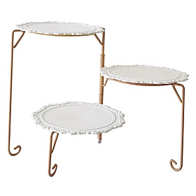 Cake Stand Plates Holder Champagne Rack for Birthday Wedding Party Banquet