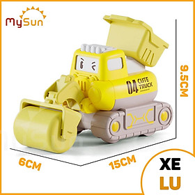 Ô tô đồ chơi trẻ em mô hình xe công trình máy xúc, múc, xe ủi đất cho bé MySun