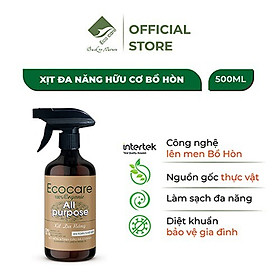  Nước xịt đa năng hữu cơ Bồ hòn và Tinh dầu Sả Chanh 500ml thương hiệu Ecocare