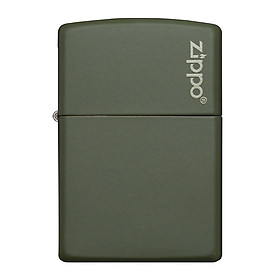 Bật Lửa Zippo 221zl Green Matte With Bật Lửa Zippo Logo