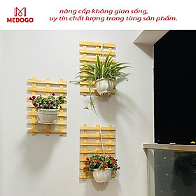 Kệ gỗ treo tường, kệ trang trí, giá gỗ thông treo tường trang trí ban công, ngoại thất đẹp, treo cây, hoa