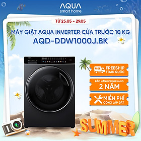 Mua Máy giặt cửa trước Aqua Inverter 10KG AQD-DDW1000J.BK - Freeship toàn quốc - Hỗ trợ lắp đặt - Hàng chính hãng