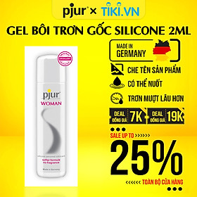 Gel bôi trơn silicone Pjur Woman 1.5ml dành cho nữ da mềm mại ẩm mịn an toàn dưỡng ẩm tốt