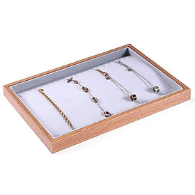 Jewelry Trays Velvet Jewelry Drawer Tray Jewelry Storage Case for Necklace