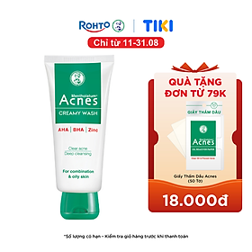 Sữa rửa mặt ngăn ngừa mụn Acnes Creamy Wash 100g