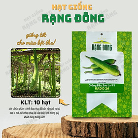 Mua Hạt giống Bầu Sao Lai F1 Rado 26 (10 hạt) siêu đậu quả  trái dài  ngọt  trồng quanh năm - Hạt giống Rạng Đông