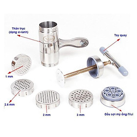 Máy làm bún inox 5 lưỡi cắt