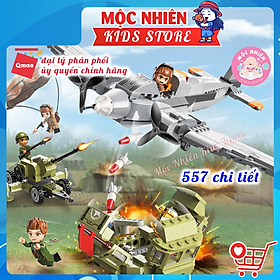 Đồ chơi lego lắp ráp xếp hình Qman 21013 Máy bay ném bom 557 mảnh ghép