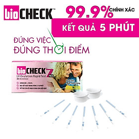 HỘP QUE RỤNG TRỨNG LH OVULATION RAPID TEST BIOCHECK - 7 QUE HỘP