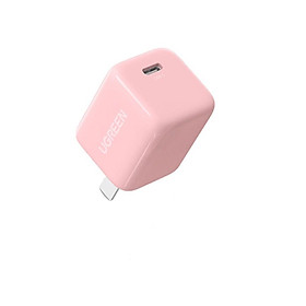 Ugreen UG60897CD249TK 20W Màu Hồng Bộ Sạc nhanh QC4.0 PD 3.0 USB Type-C chuẩn cắm US - HÀNG CHÍNH HÃNG