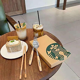 Mua Sét Thìa Dĩa Và đũa Sta.rbu.cks Sang Chảnh  Sét 3 Món Quà Tặng Cho Bạn