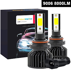 1 cặp đèn pha siêu sáng H4 H7 H11 9006 LED 40W 8000LM 6000K chống thấm nước cho xe hơi