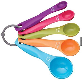 Mua Bộ 5 thìa đong gia vị bằng nhựa nhiều màu sắc