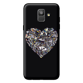 Ốp lưng cho Samsung Galaxy A6 2018 nền kim cương đen 1 - Hàng chính hãng