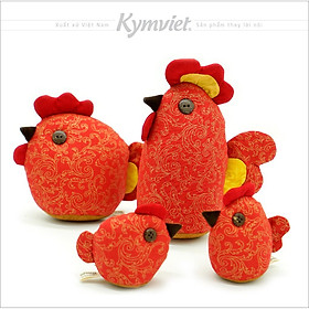 Mua Đồ Chơi Nhồi Bông Gia Đình Gà An Nhiên Kymviet 100% Handmade Cotton